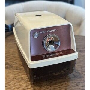 Vtg Panasonic KP-33 Electric Pencil Sharpener Auto Stop Light Suction Cup Tested